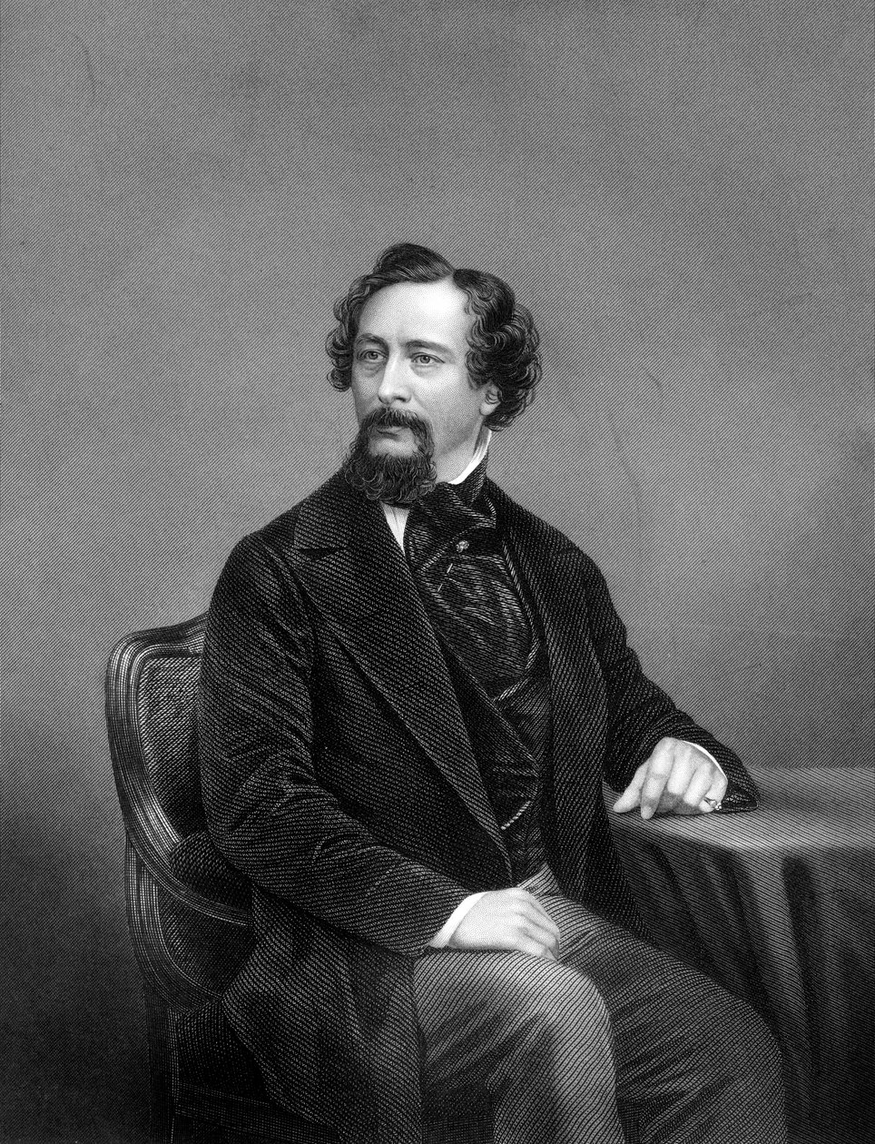 Charles Dickens, romancier anglais, 19ème siècle - Daniel John Pound