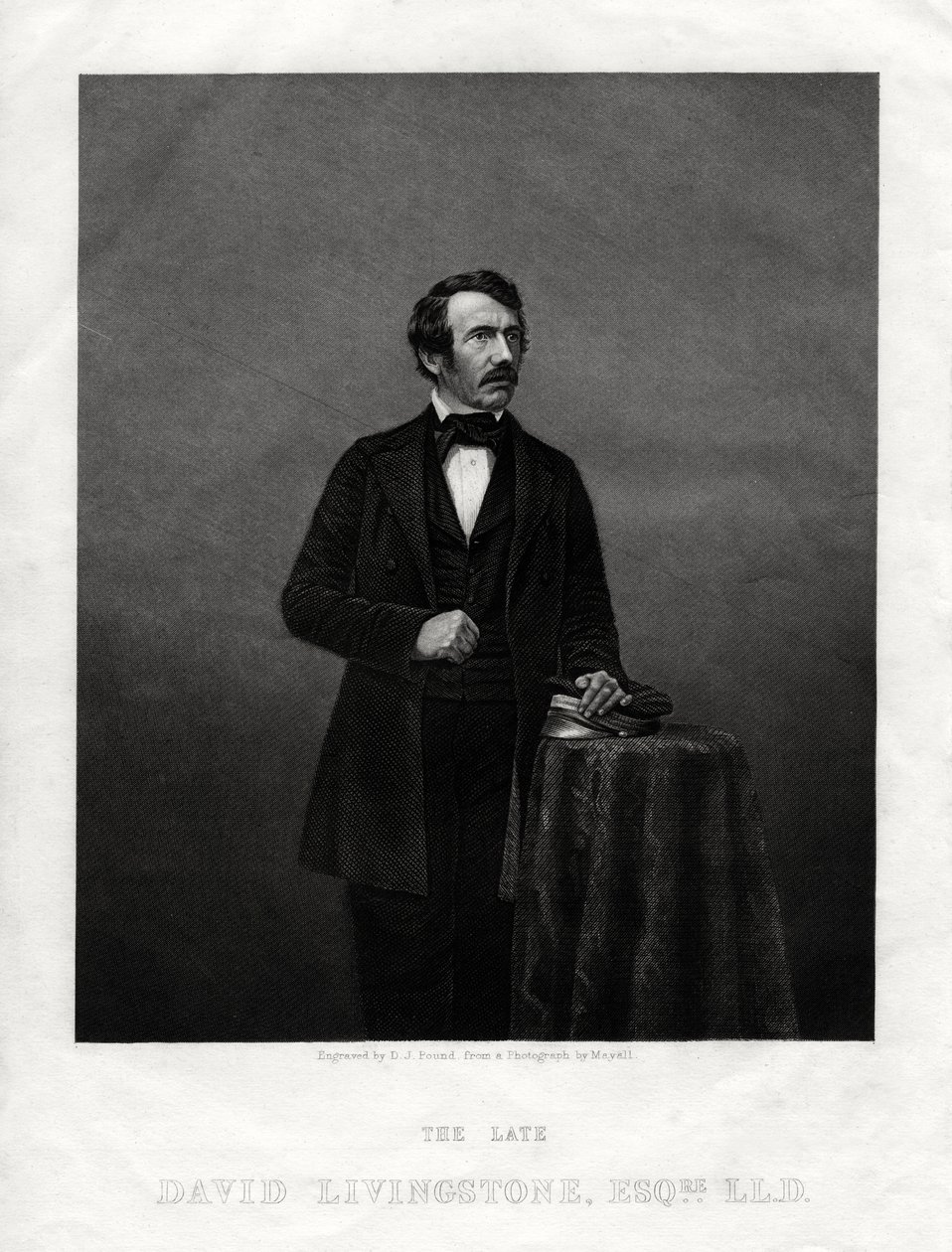 David Livingstone, missionnaire écossais et explorateur africain, 1880 - Daniel John Pound