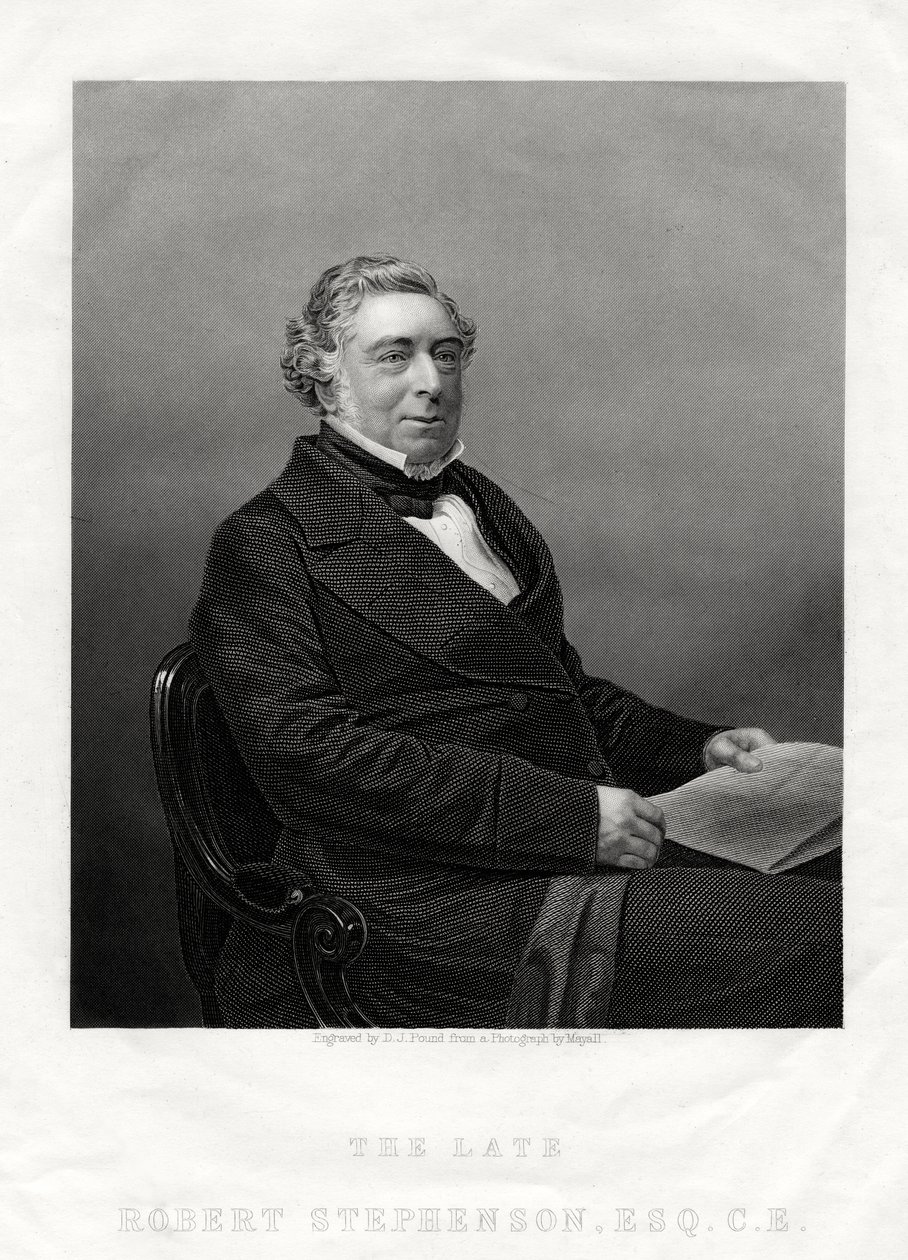 Robert Stephenson, ingénieur civil anglais, 1880 - Daniel John Pound