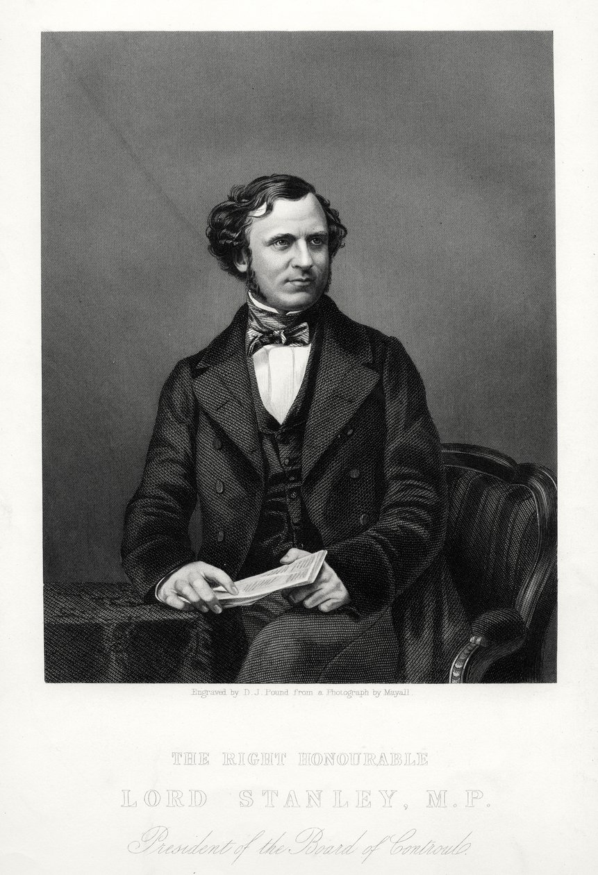 Le très honorable Edward Henry Stanley, 15e comte de Derby, homme d