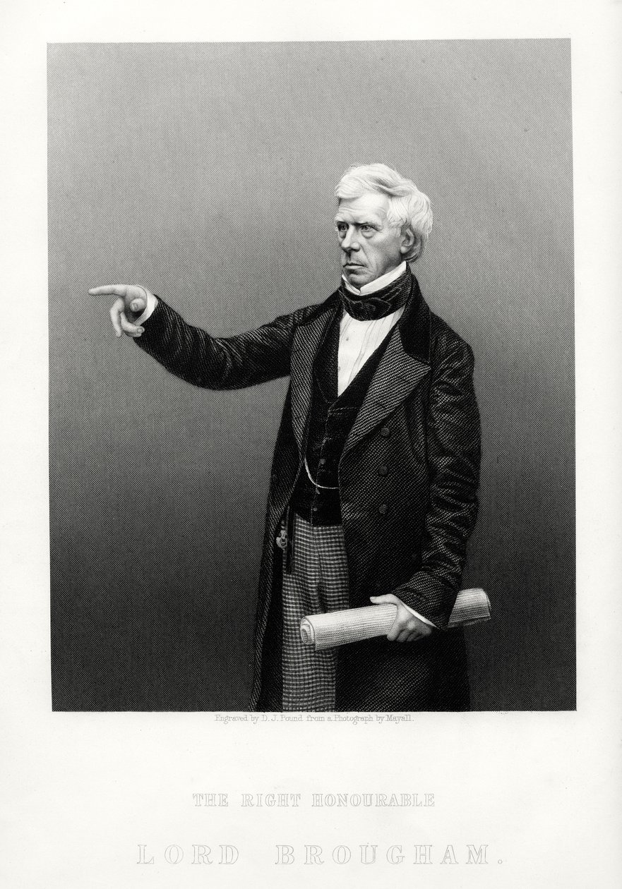 Le très honorable Henry Brougham, Lord grand chancelier de Grande-Bretagne, vers 1880 - Daniel John Pound
