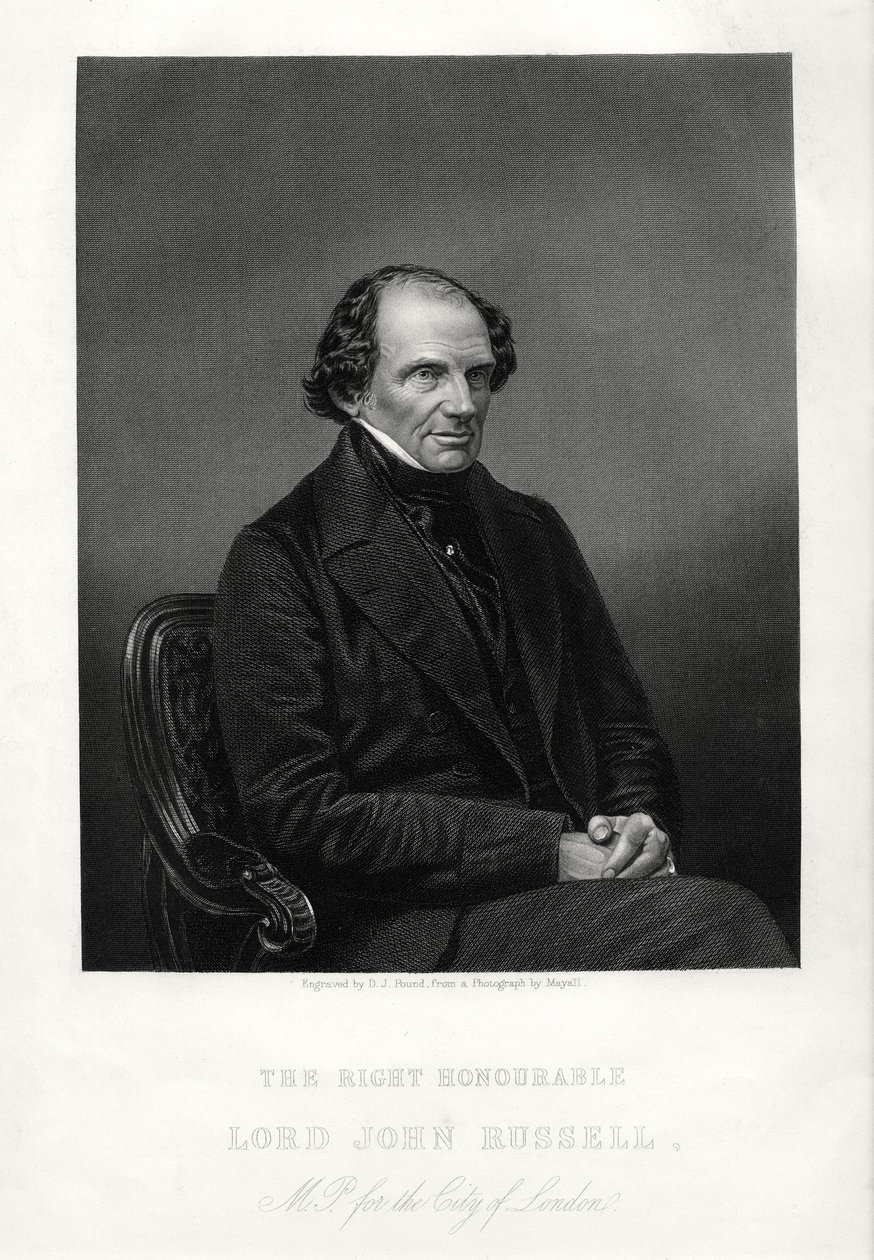 Le Très Honorable John Russell, 1er Comte Russell, homme d