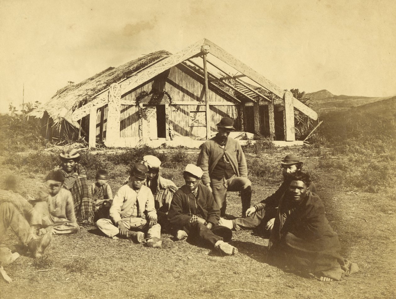 Maison Rununga Kowitis, Waioneo, Baie des Îles, vers 1870 - Daniel Louis Mundy