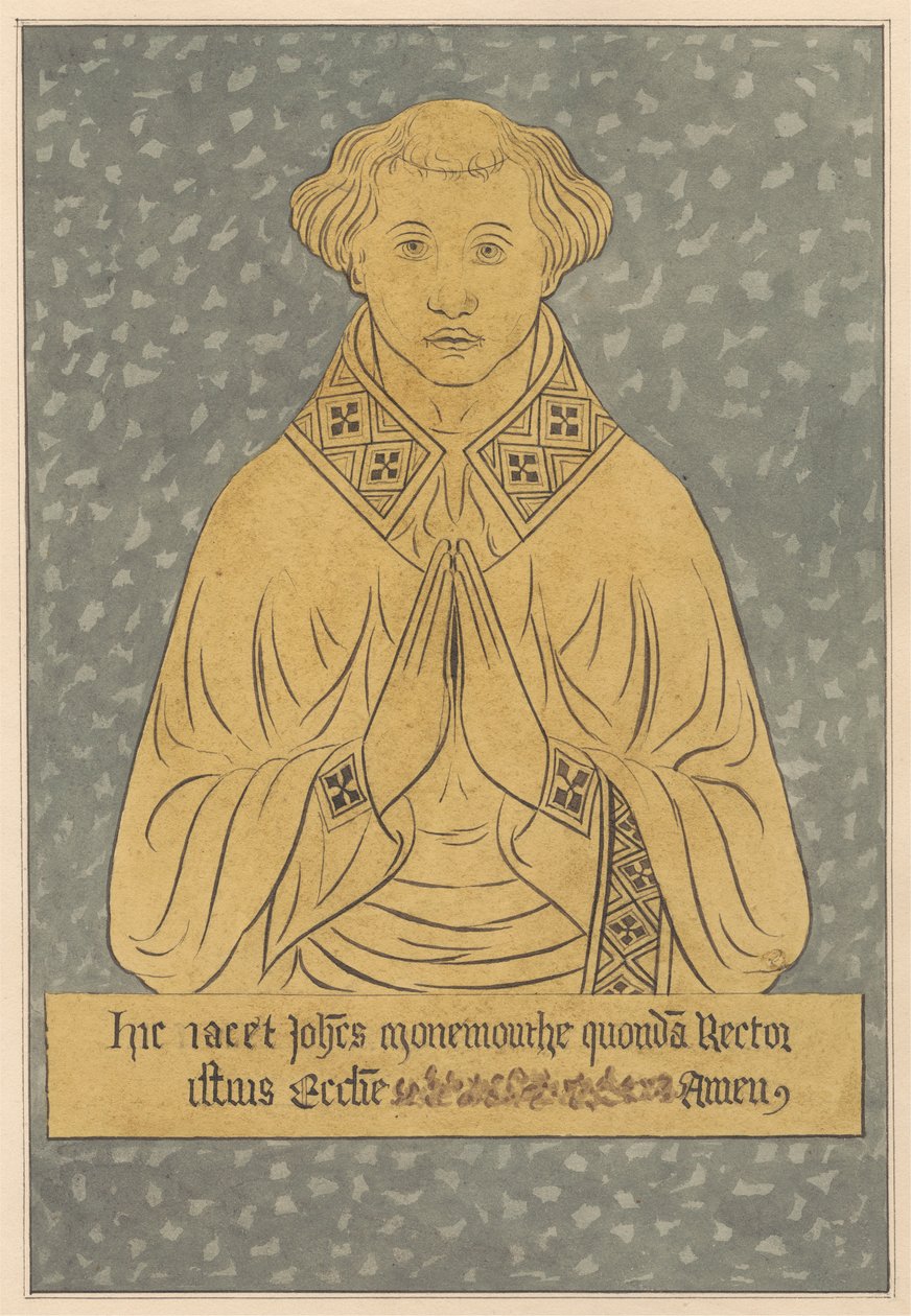 Plaque de laiton pour un recteur de l