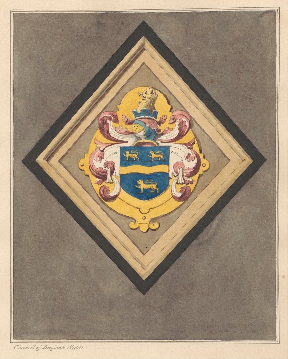 Blason dans le chœur de l