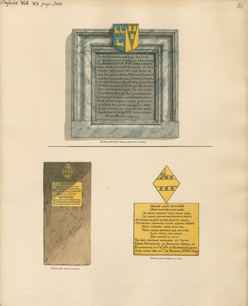 Mémorial à Elizabeth Grene et Anne Grey de l