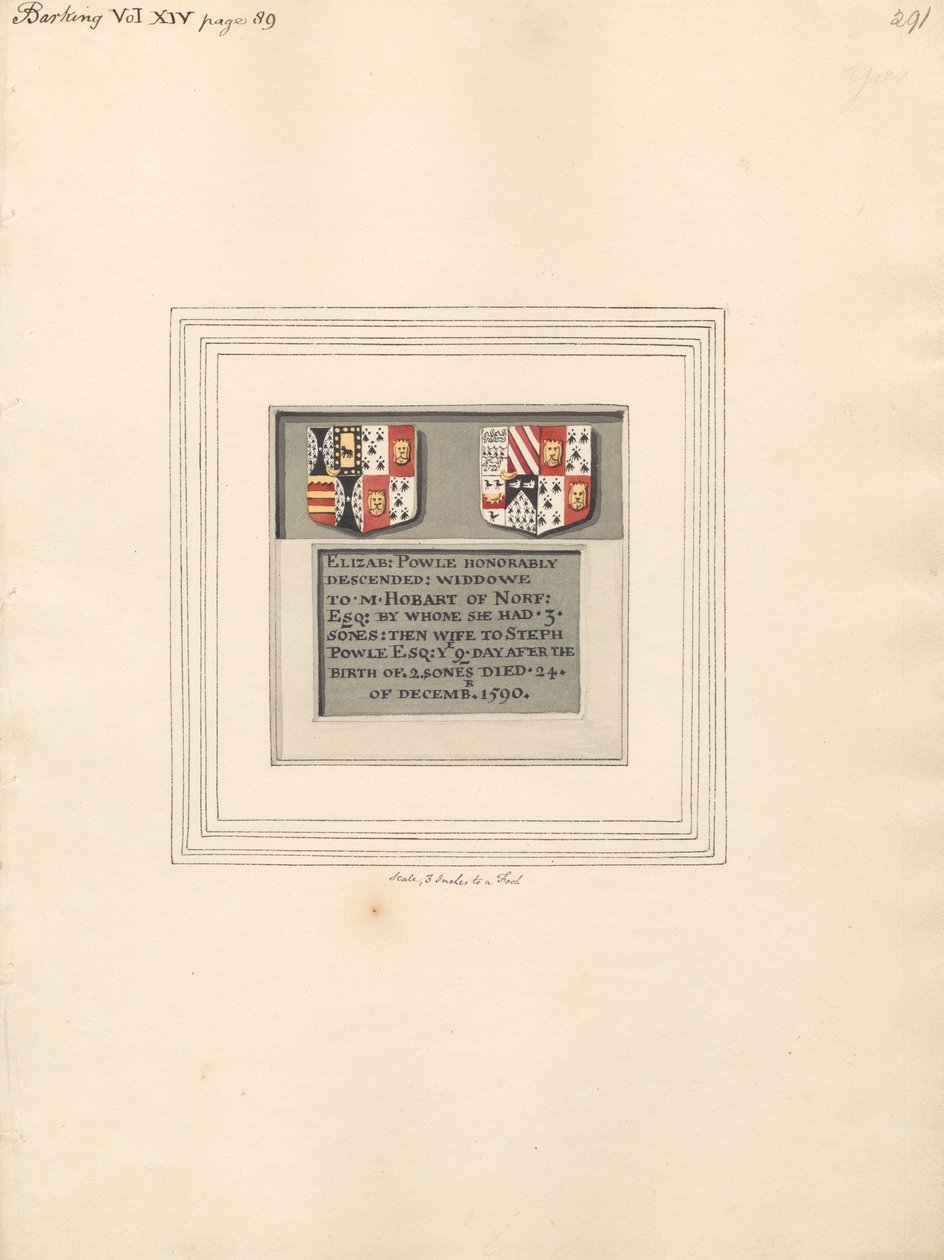 Mémorial à Elizabeth Powle de l