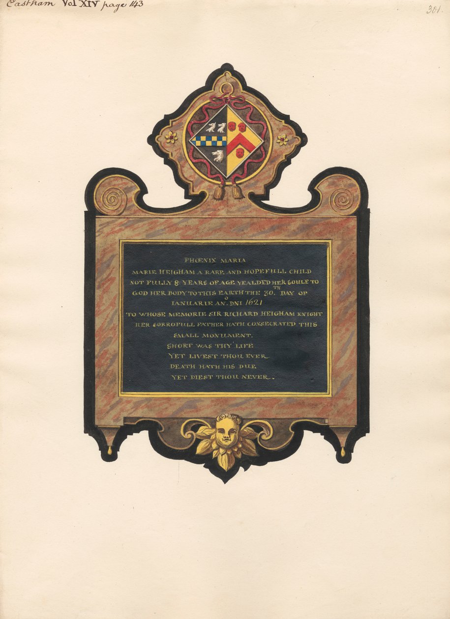 Mémorial à Mary Heigham de l