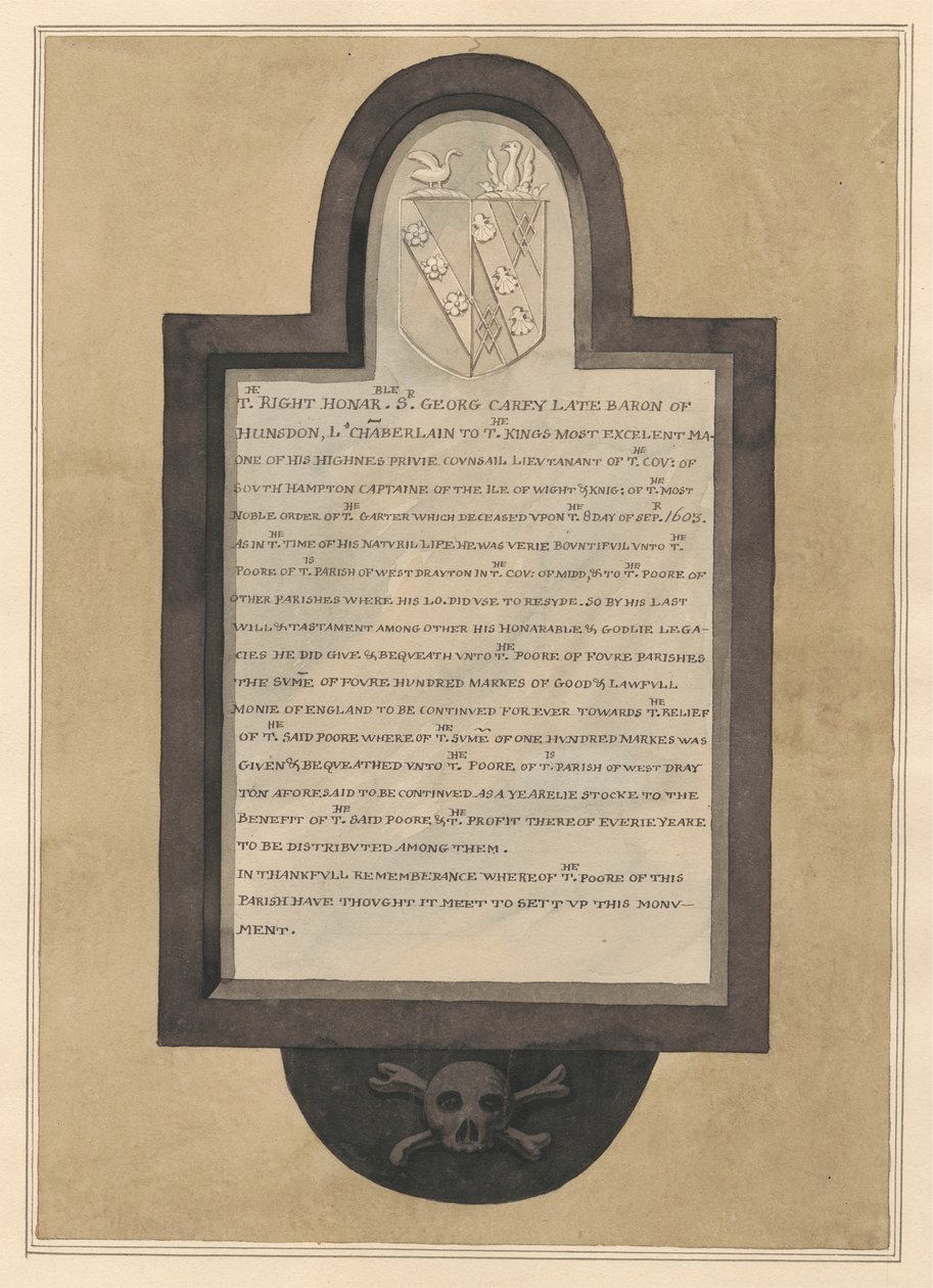 Mémorial à Sir George Carey de l