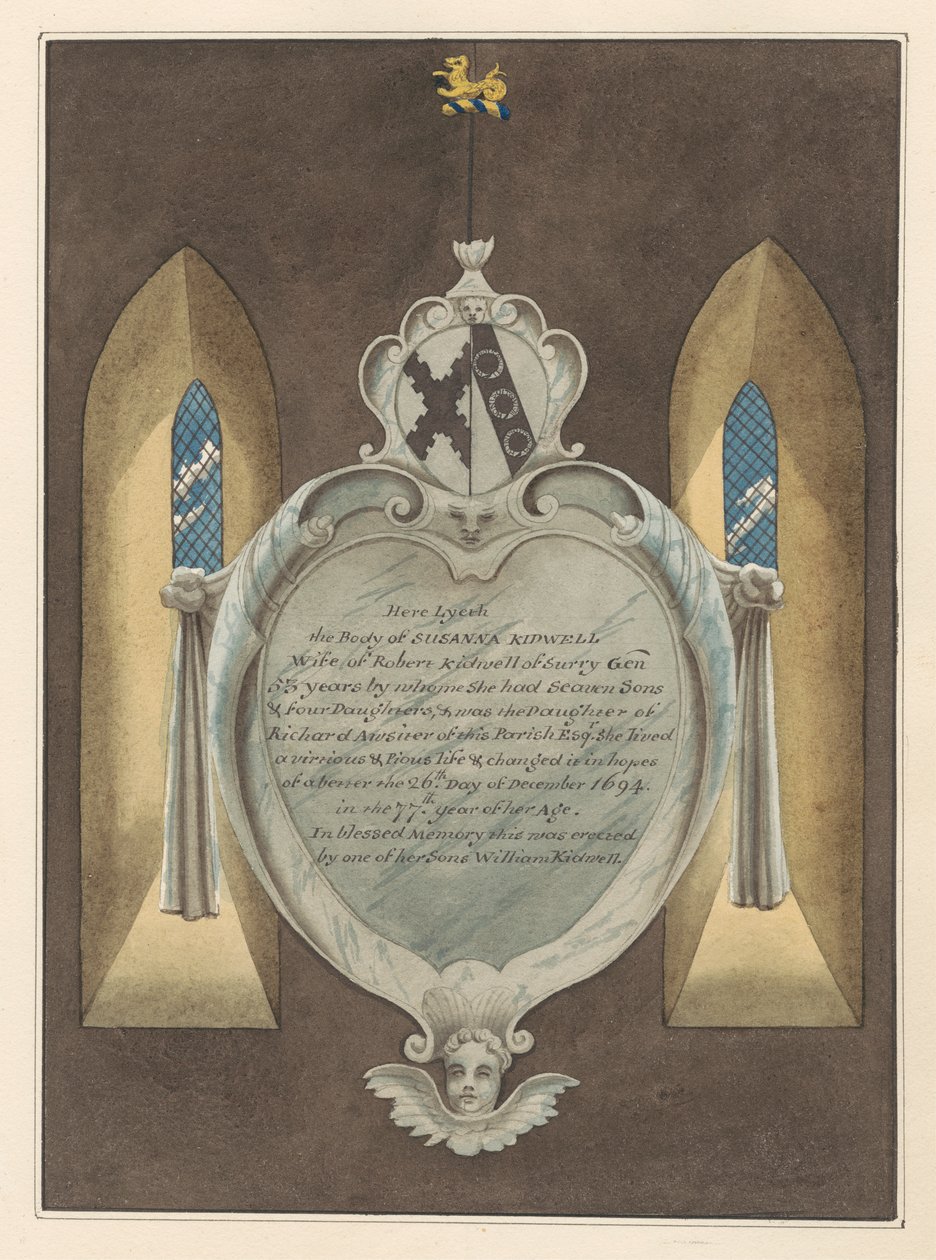 Mémorial à Susannah Kidwell de l