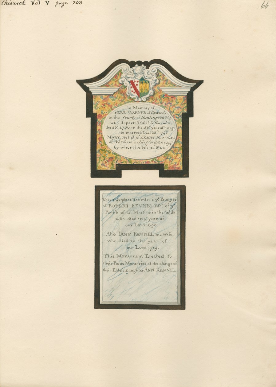 Mémorial à Vere Warner ainsi qu