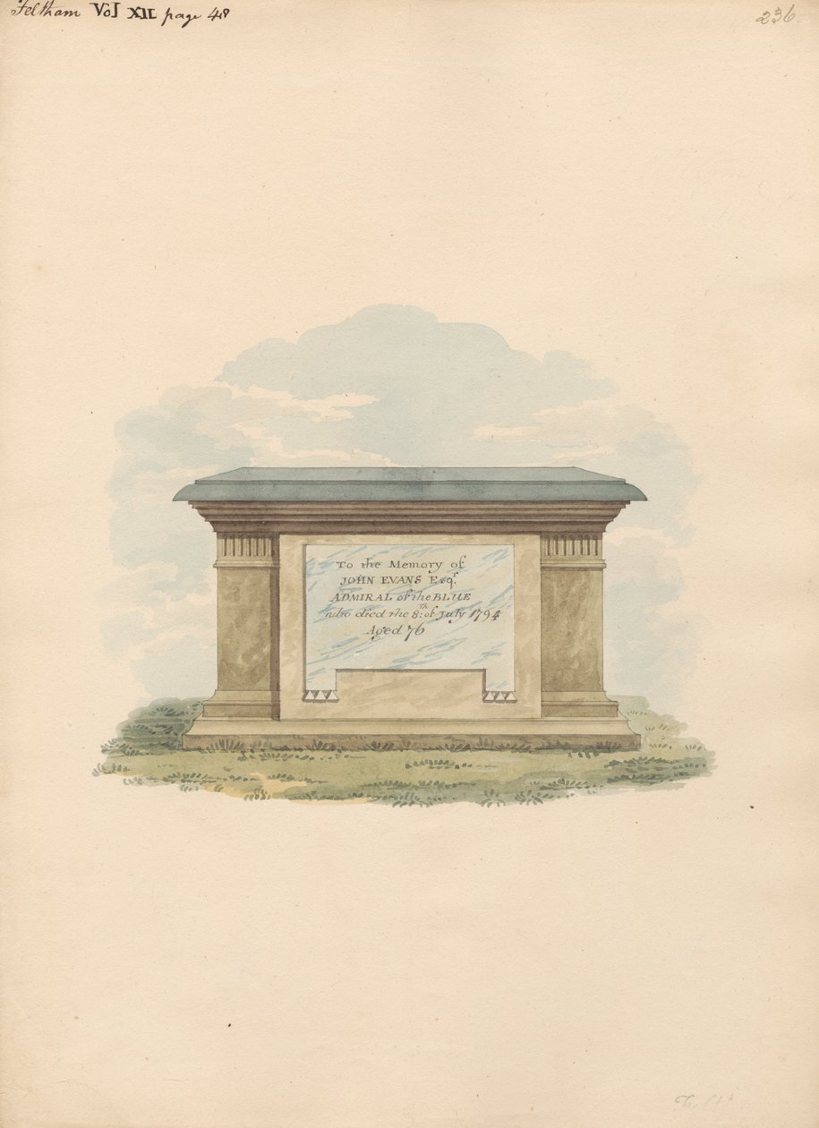 Tombe de John Evans de l