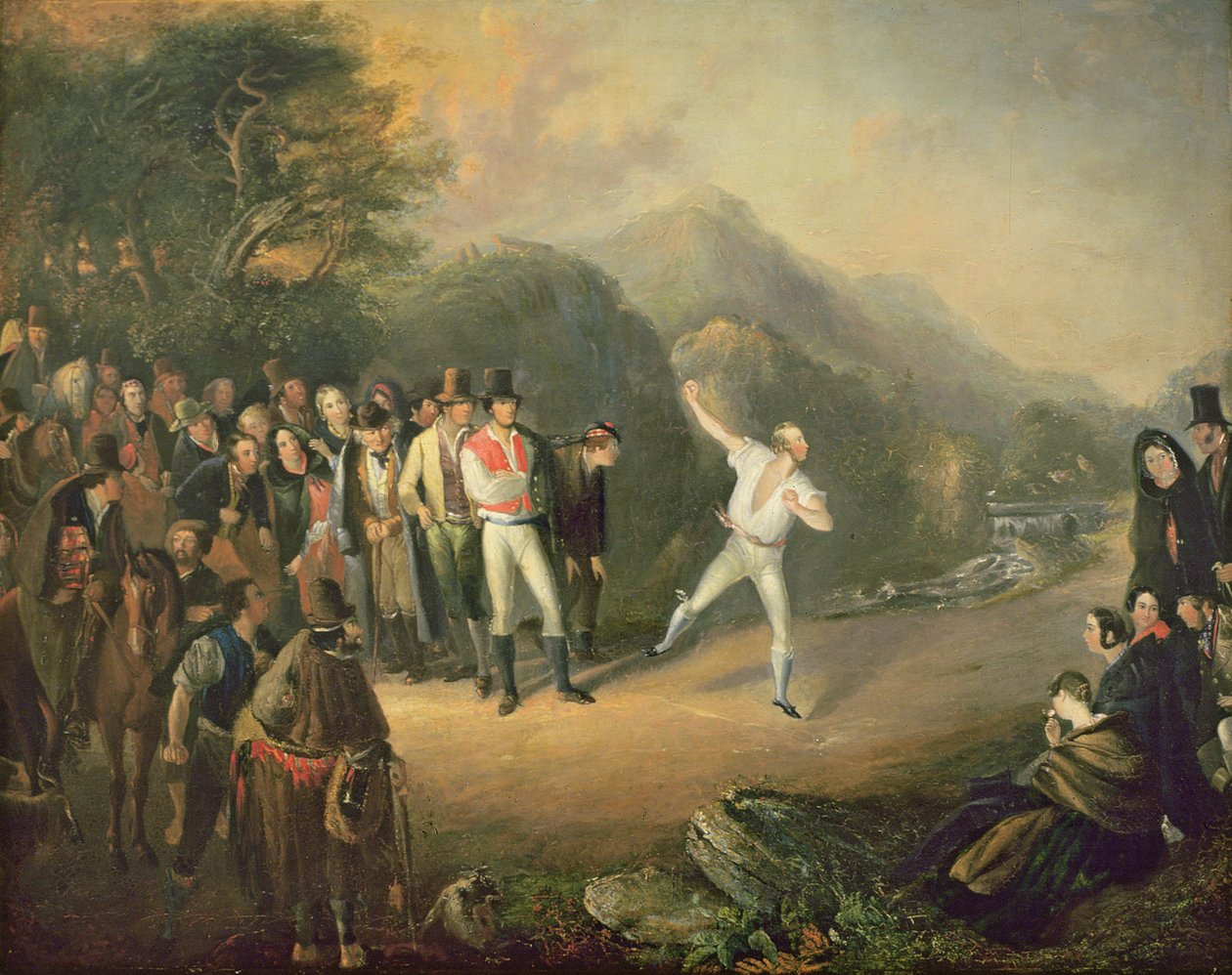 Match de bowling à Castlemary, Cloyne, 1847 - Daniel MacDonald