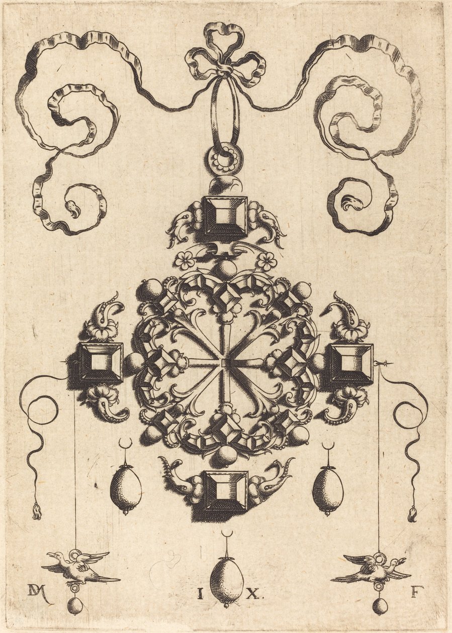 Grand pendentif en forme de roue - Daniel Mignot
