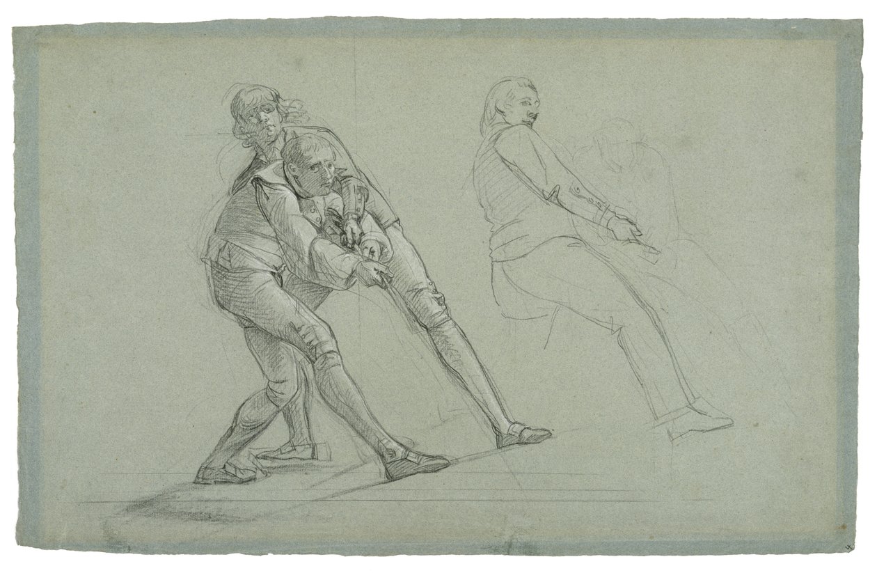 Étude pour Le Siège de Gibraltar (Étude de Figures Tirant sur une Corde), 1785-1786 - Daniel Mytens