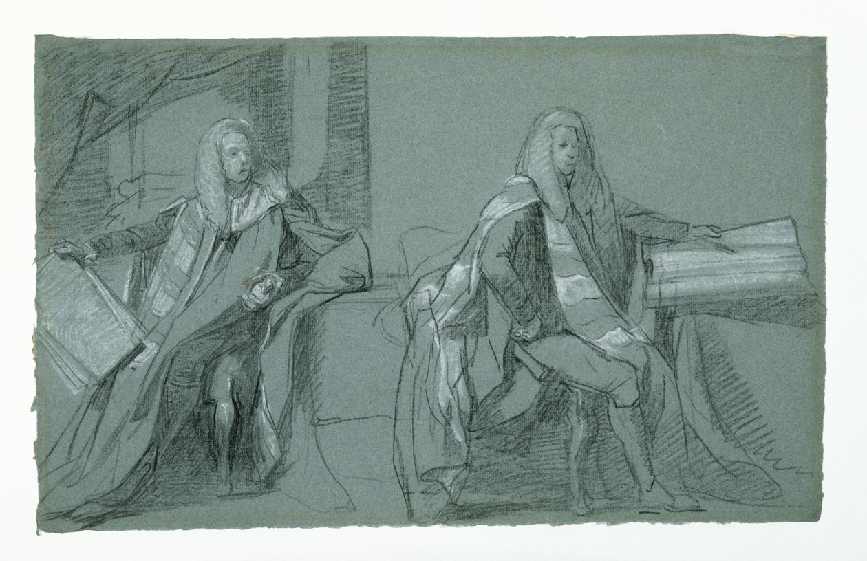 Étude pour William Murray, Premier Comte de Mansfield, 1782-1783 - Daniel Mytens