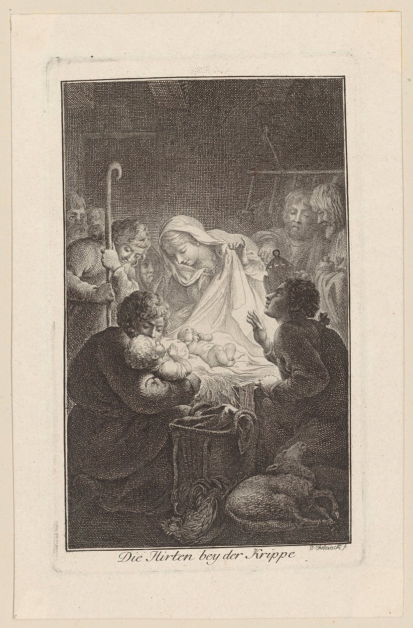 Adoration des bergers - Daniel Nikolaus Chodowiecki