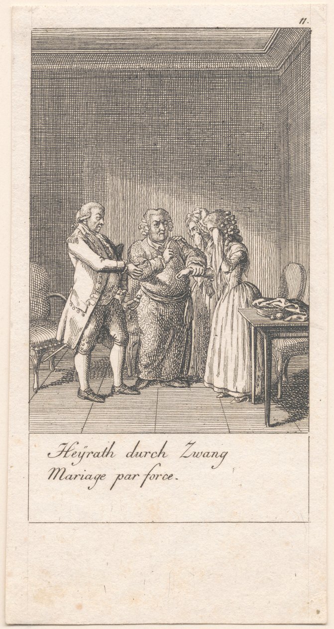 Motifs de mariage et leurs conséquences. Bl. 11 - Daniel Nikolaus Chodowiecki