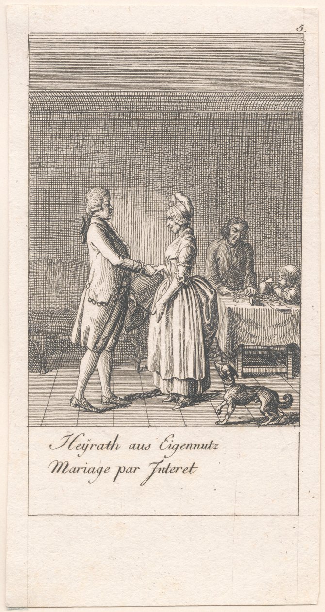 Motifs de mariage et leurs conséquences. Bl. 3 - Daniel Nikolaus Chodowiecki