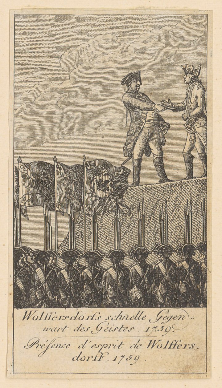 Feuille n° 10 des « Scènes de guerre du Brandebourg » - Daniel Nikolaus Chodowiecki