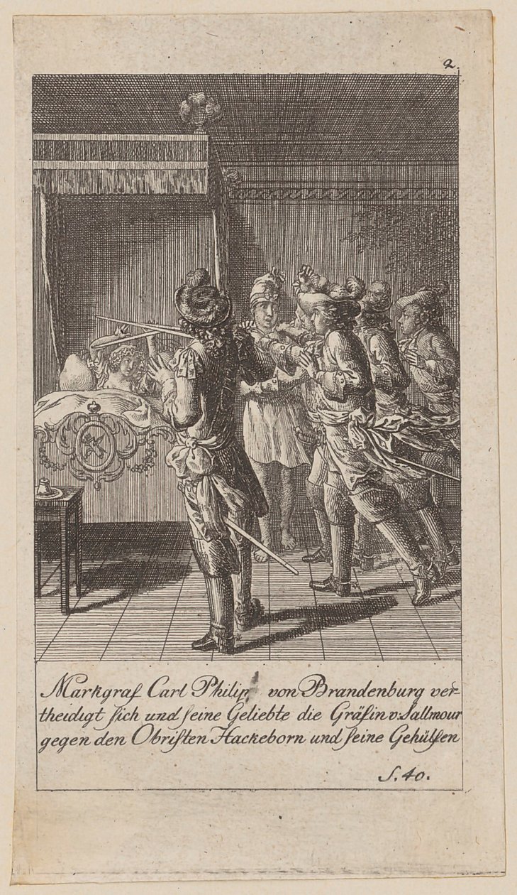 Feuille 2 de la série « Histoire du Brandebourg » - Daniel Nikolaus Chodowiecki