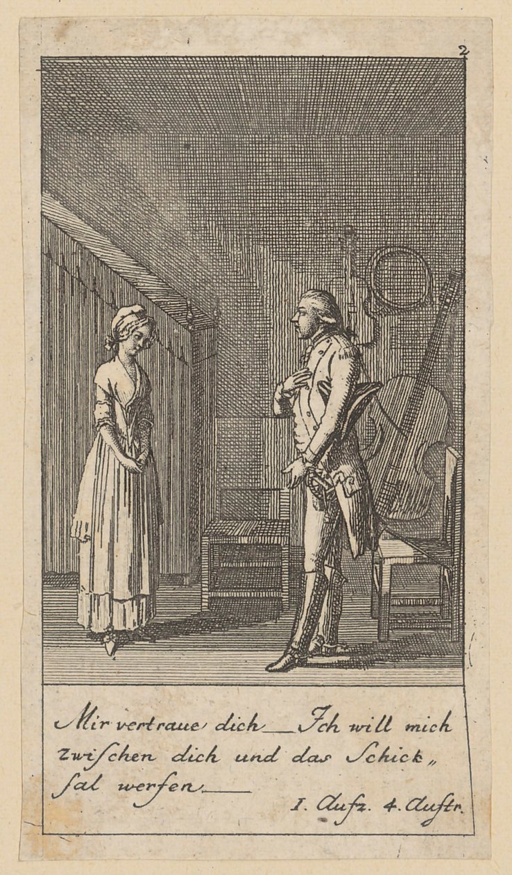Planche 2 pour « Intrigue et amour » de Schiller - Daniel Nikolaus Chodowiecki