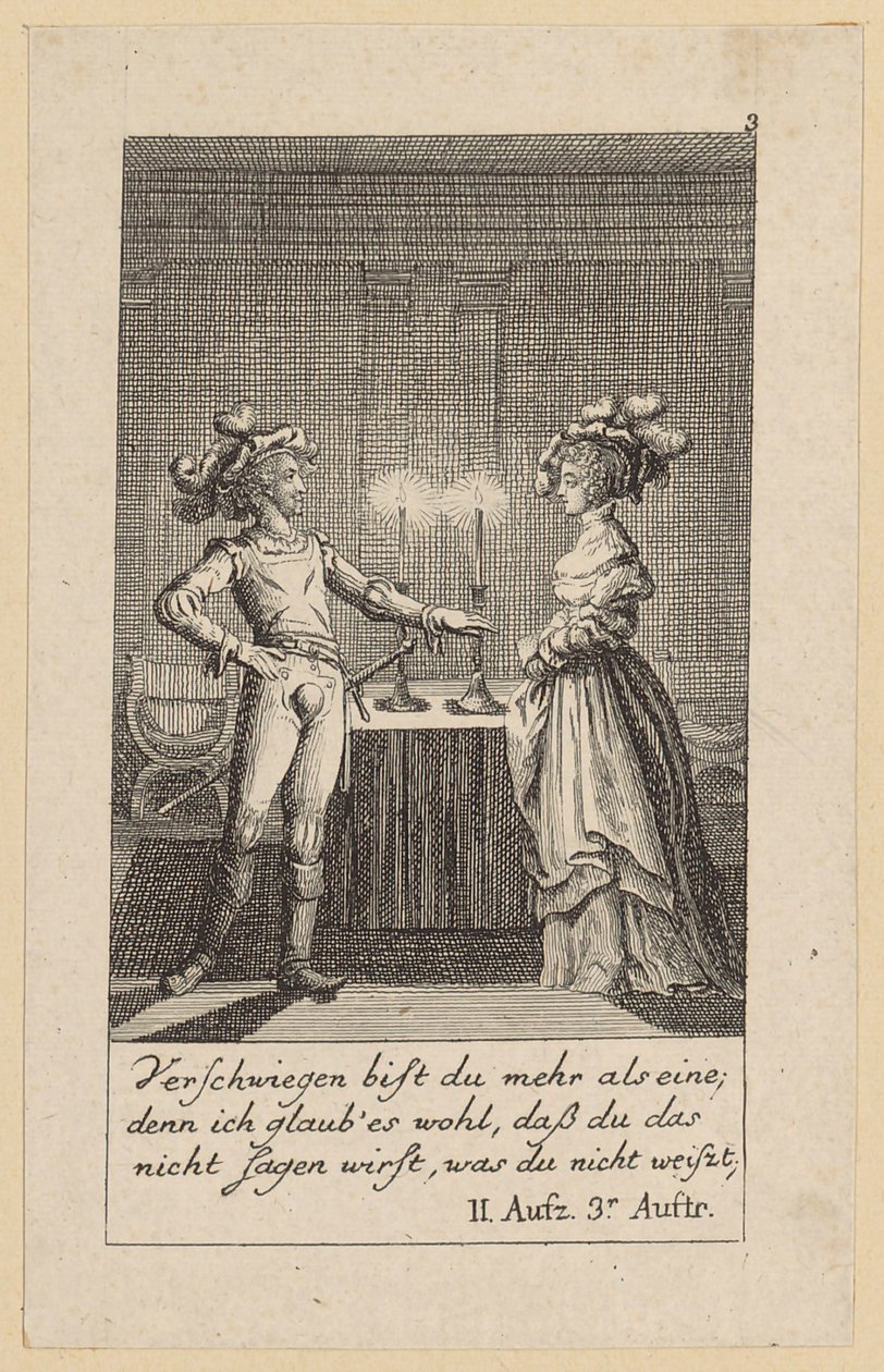 Feuille 3 pour « Henri IV » de Shakespeare - Daniel Nikolaus Chodowiecki