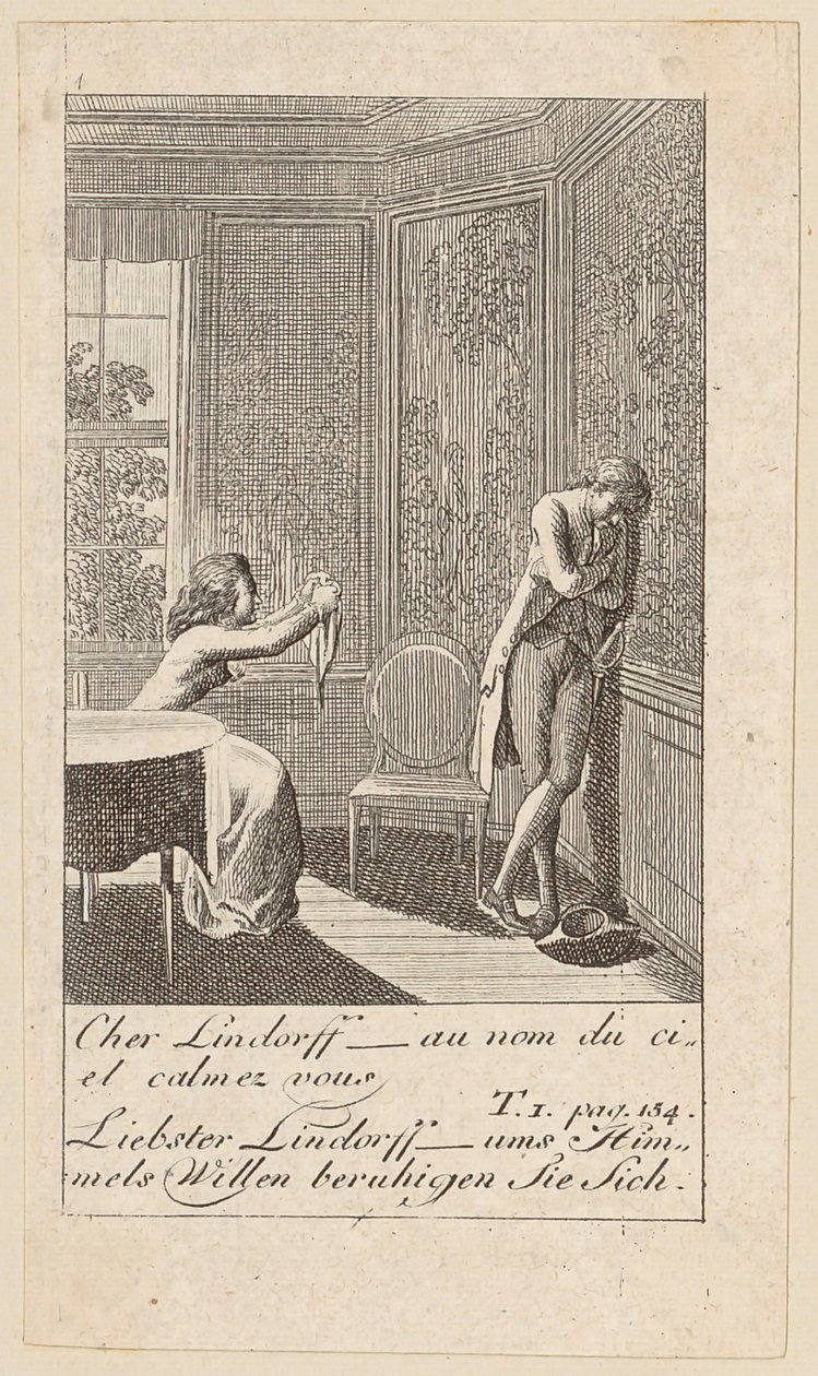 Planche 4 pour «Karoline von Lichtfield» - Daniel Nikolaus Chodowiecki