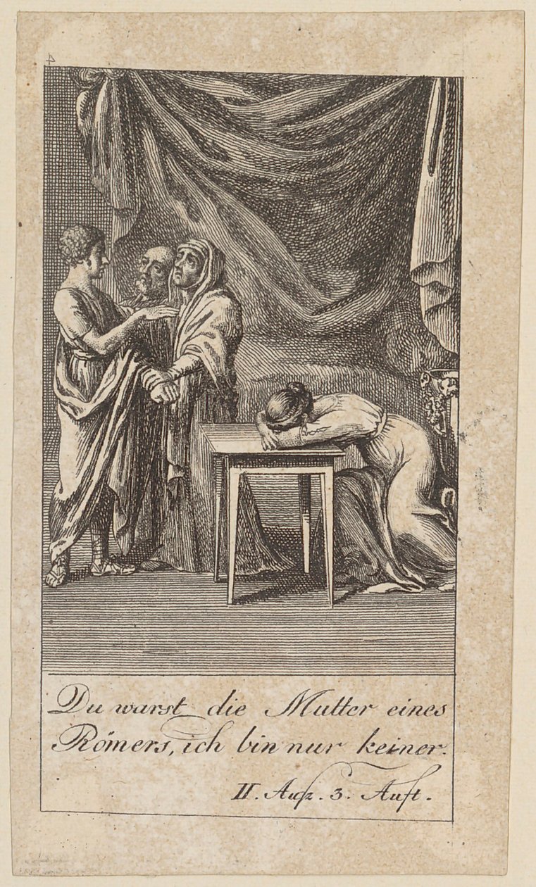 Planche 4 pour le « Coriolan » de Shakespeare - Daniel Nikolaus Chodowiecki