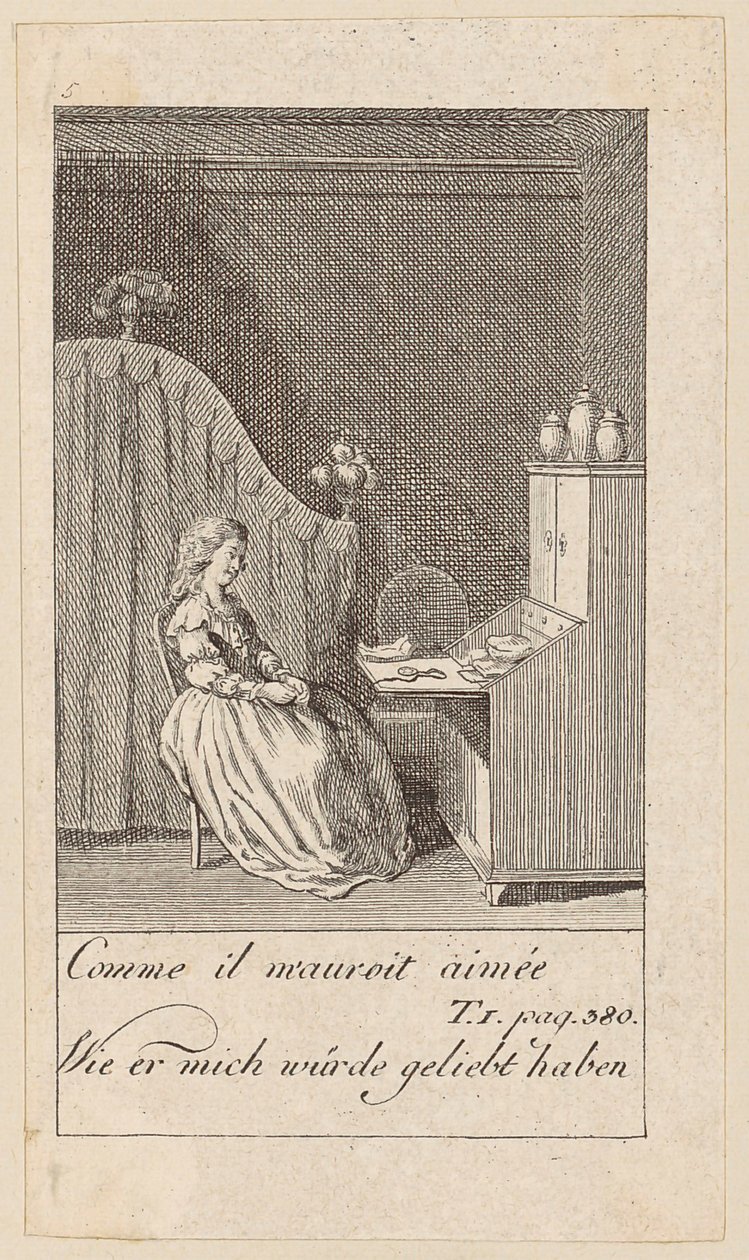 Planche 5 pour «Karoline von Lichtfield» - Daniel Nikolaus Chodowiecki