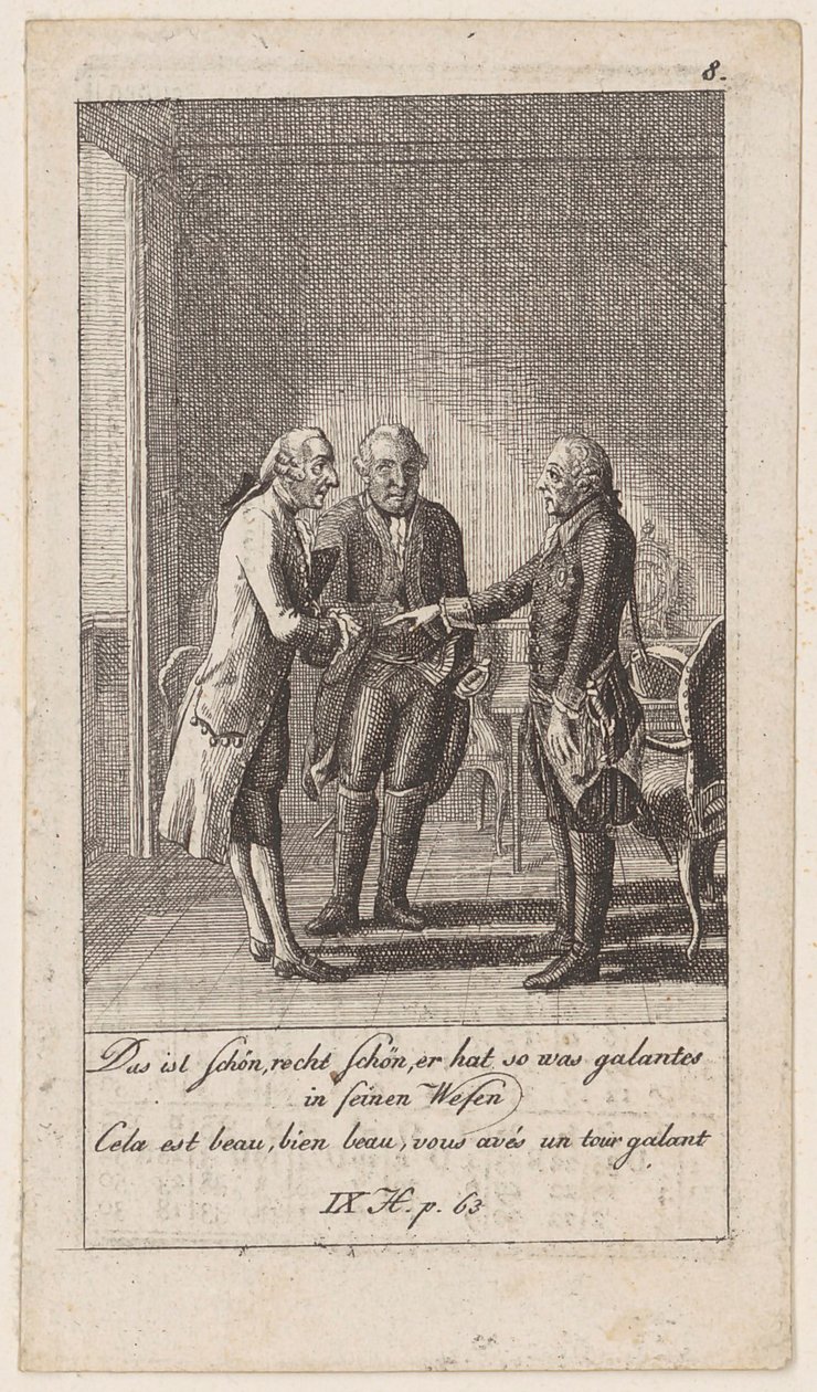 Planche 8 pour « Anecdotes et traits de caractère de Frédéric II, roi de Prusse » - Daniel Nikolaus Chodowiecki