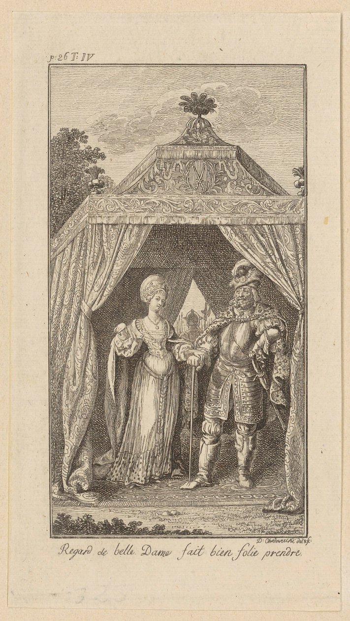 Planche pour « Charlemagne et les douze pairs de France » - Daniel Nikolaus Chodowiecki