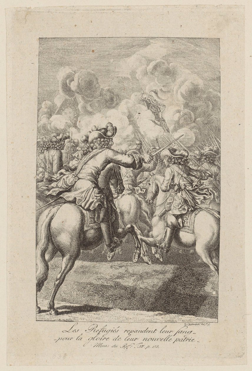 Fiche relative aux « Mémoires [...] des réfugiés », septième tome - Daniel Nikolaus Chodowiecki