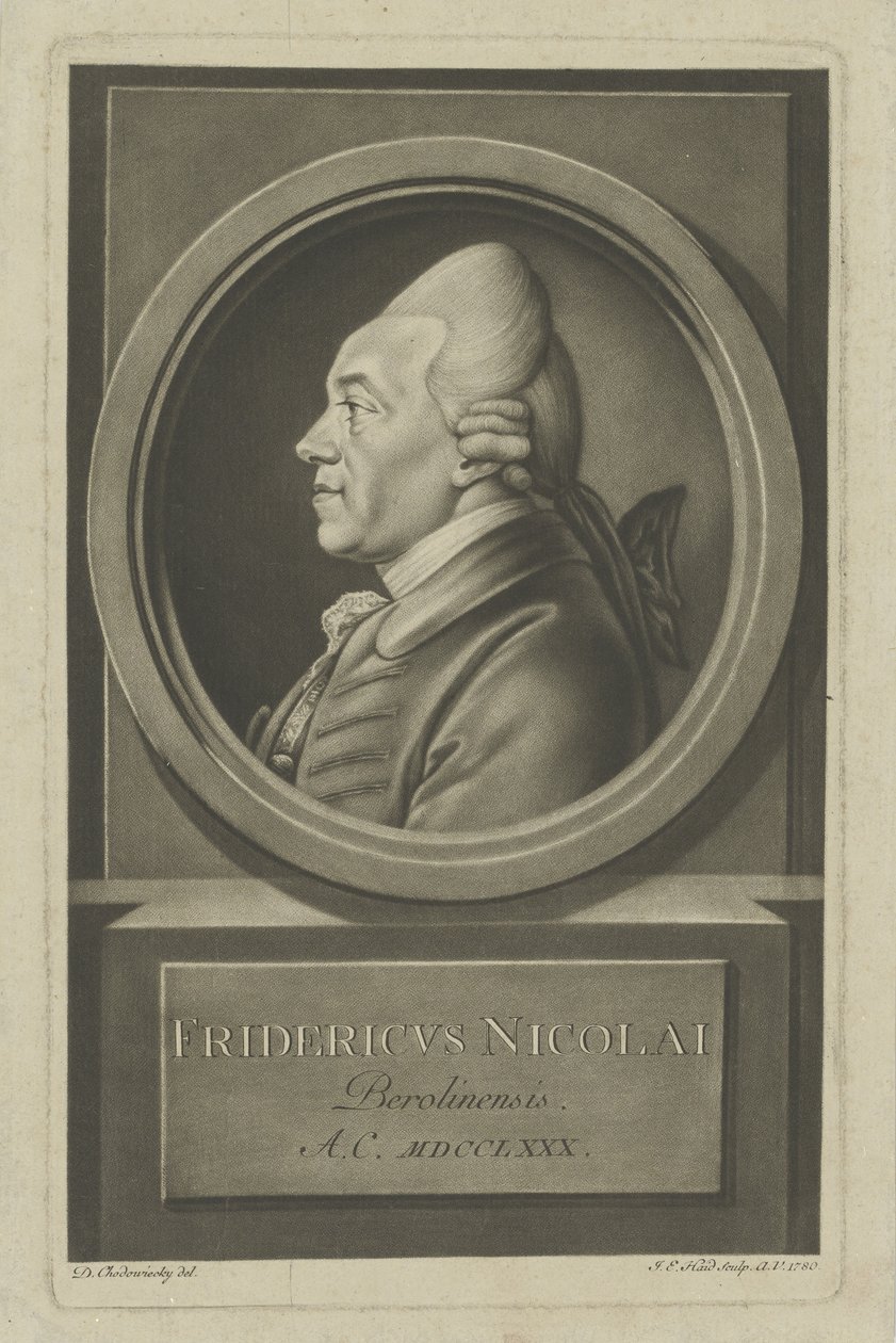 Christoph Friedrich Nicolai 1733-1811, 1780 - Daniel Nikolaus Chodowiecki