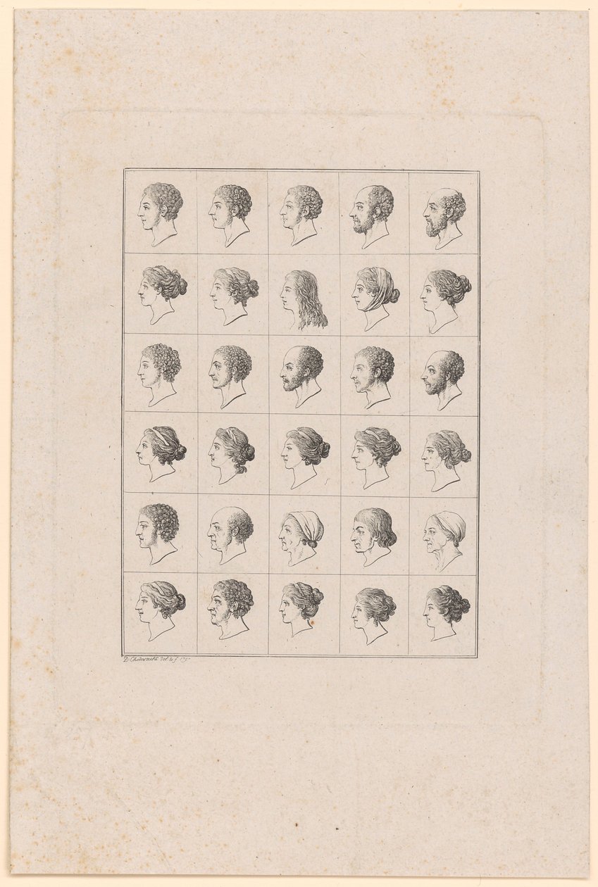 Trente têtes physiognomiques - Daniel Nikolaus Chodowiecki