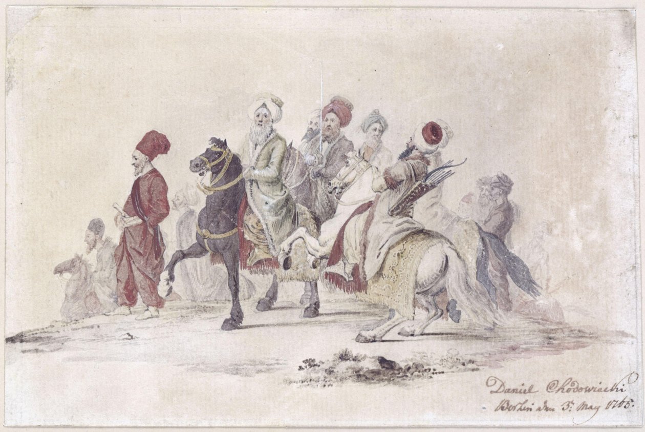 Suite de la délégation turque. E. 25 - Daniel Nikolaus Chodowiecki