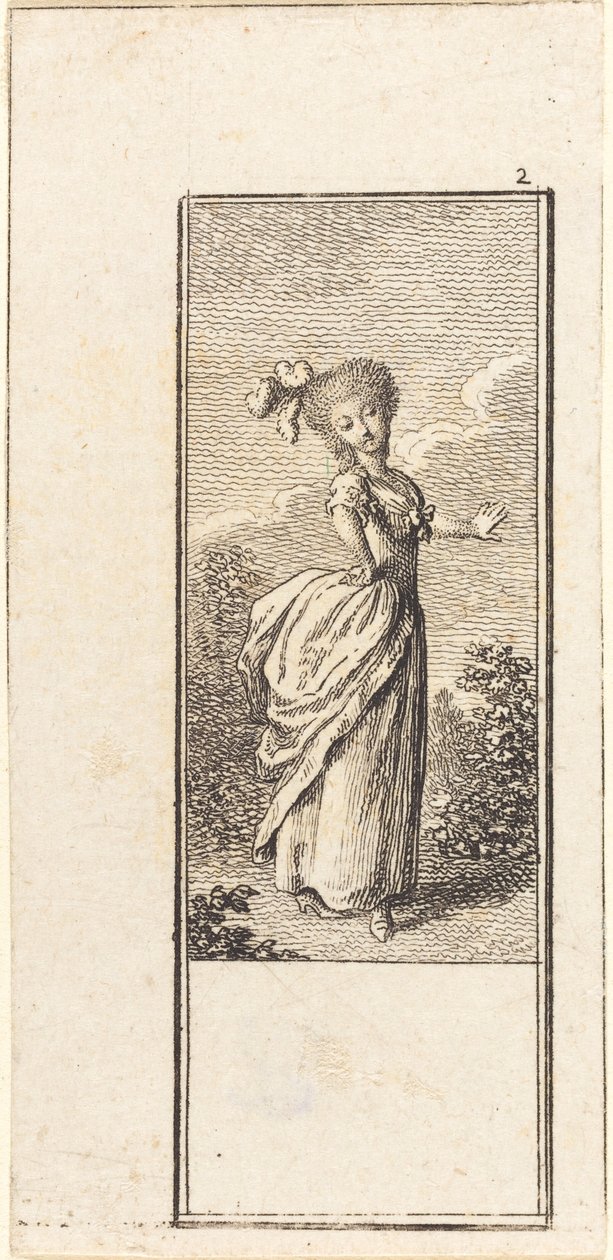 Fille avec une coiffe en plumes d