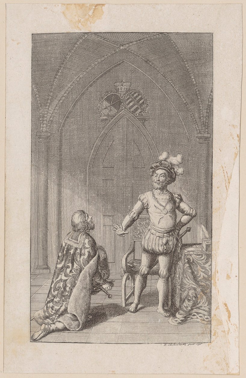 Heinrich refuse la couronne - Daniel Nikolaus Chodowiecki