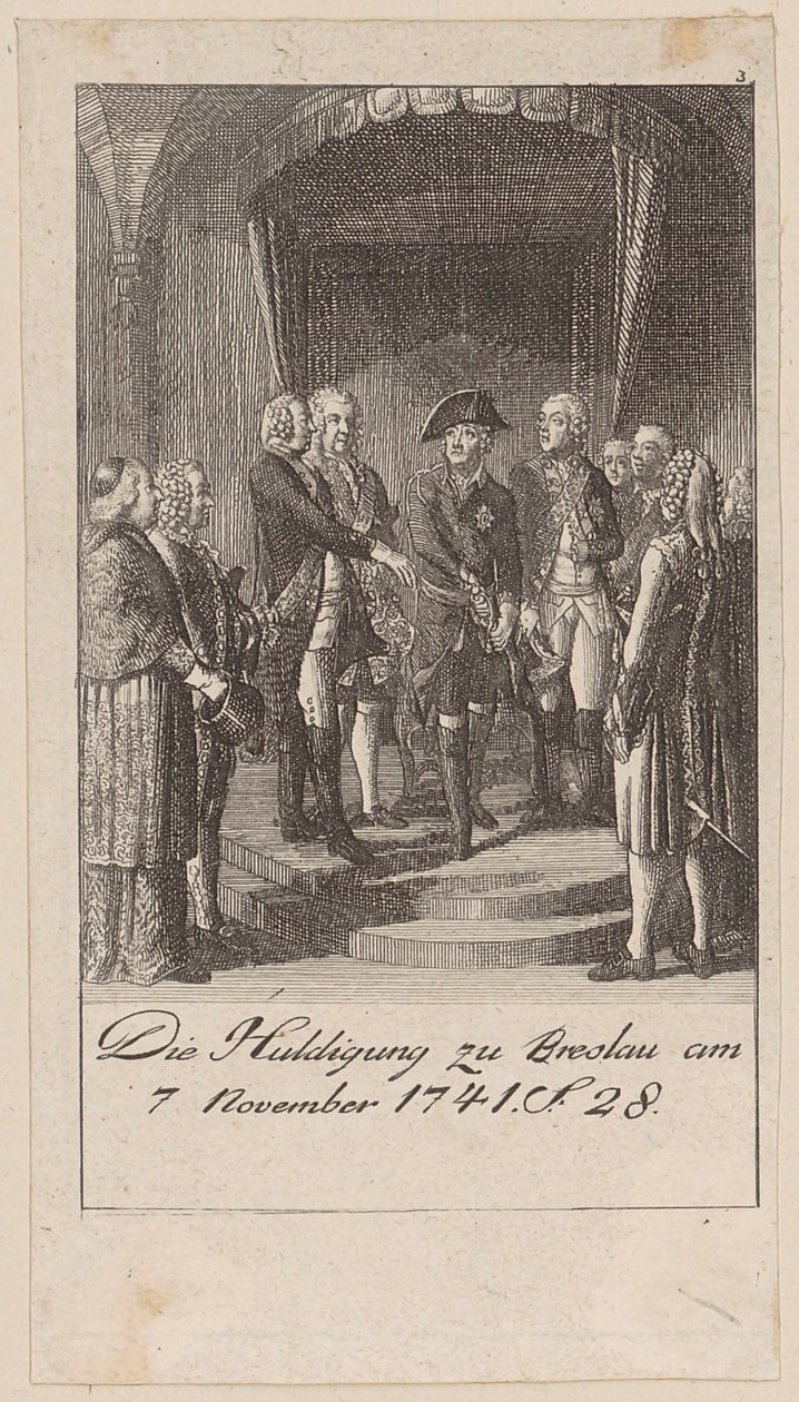 Hommage à Breslau le 7 novembre 1741 - Daniel Nikolaus Chodowiecki