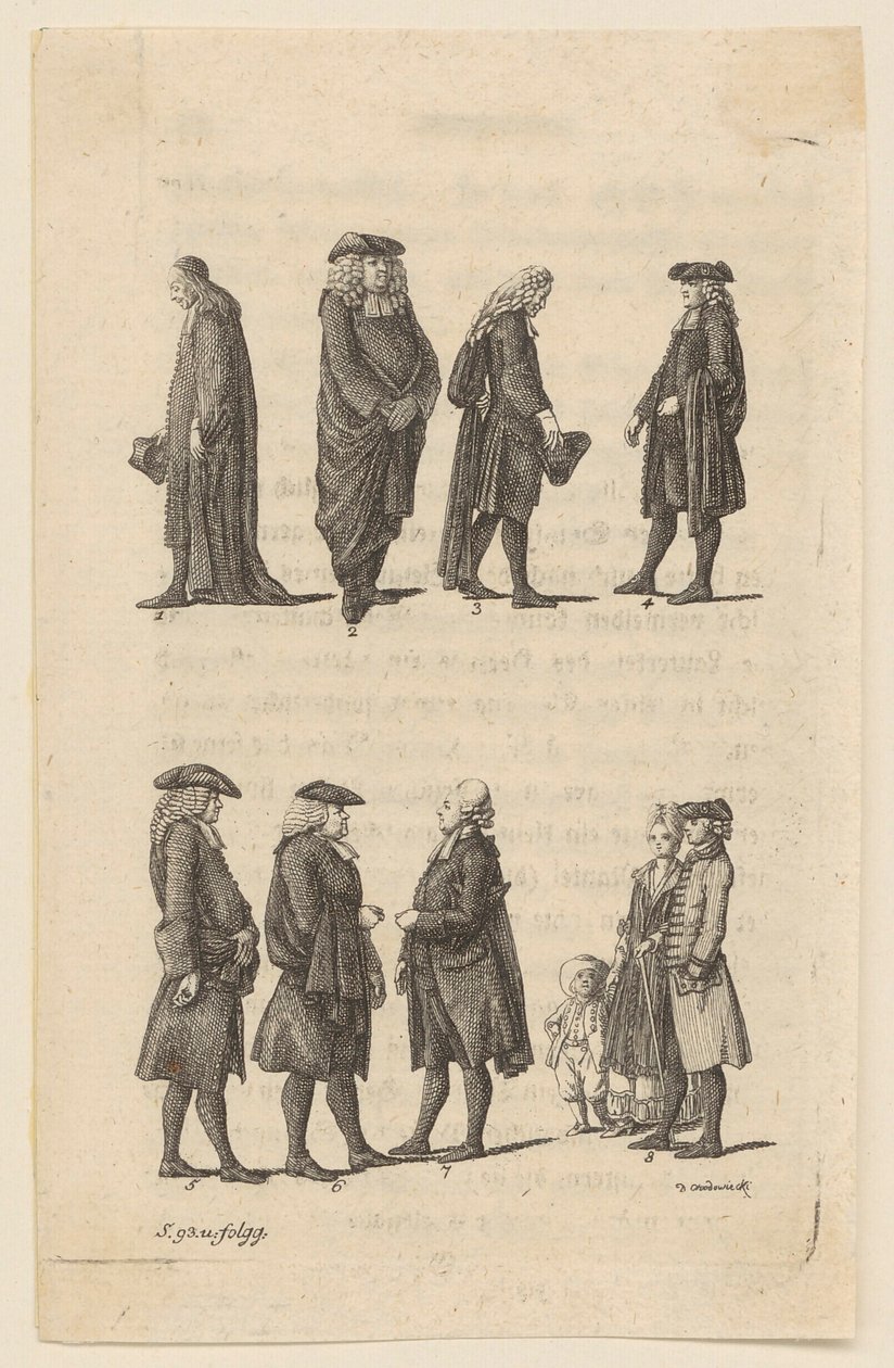 Costume des prédicateurs berlinois - Daniel Nikolaus Chodowiecki