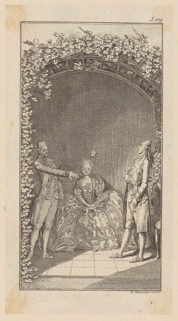 Le colonel insulte M. von Säugling - Daniel Nikolaus Chodowiecki