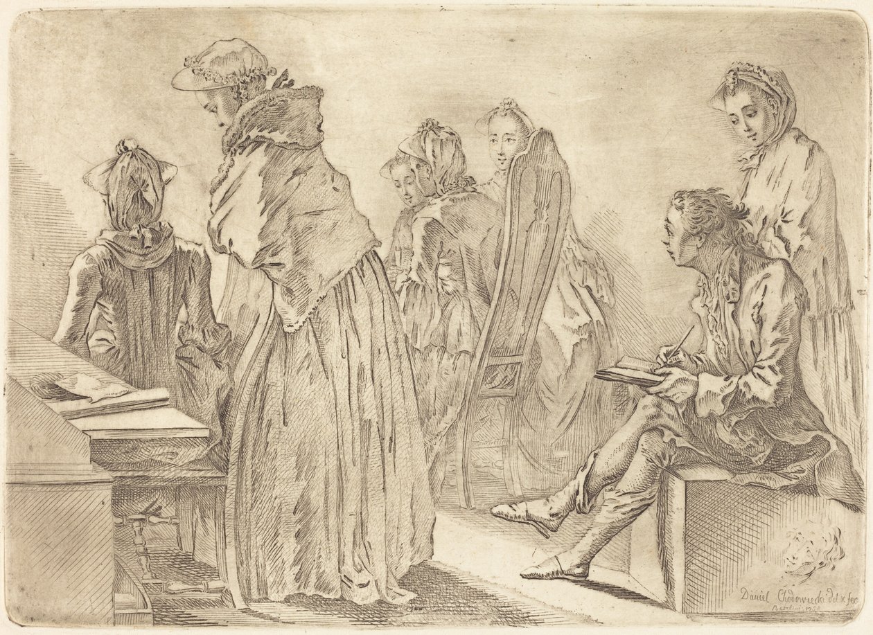 Soirée avec six dames et l