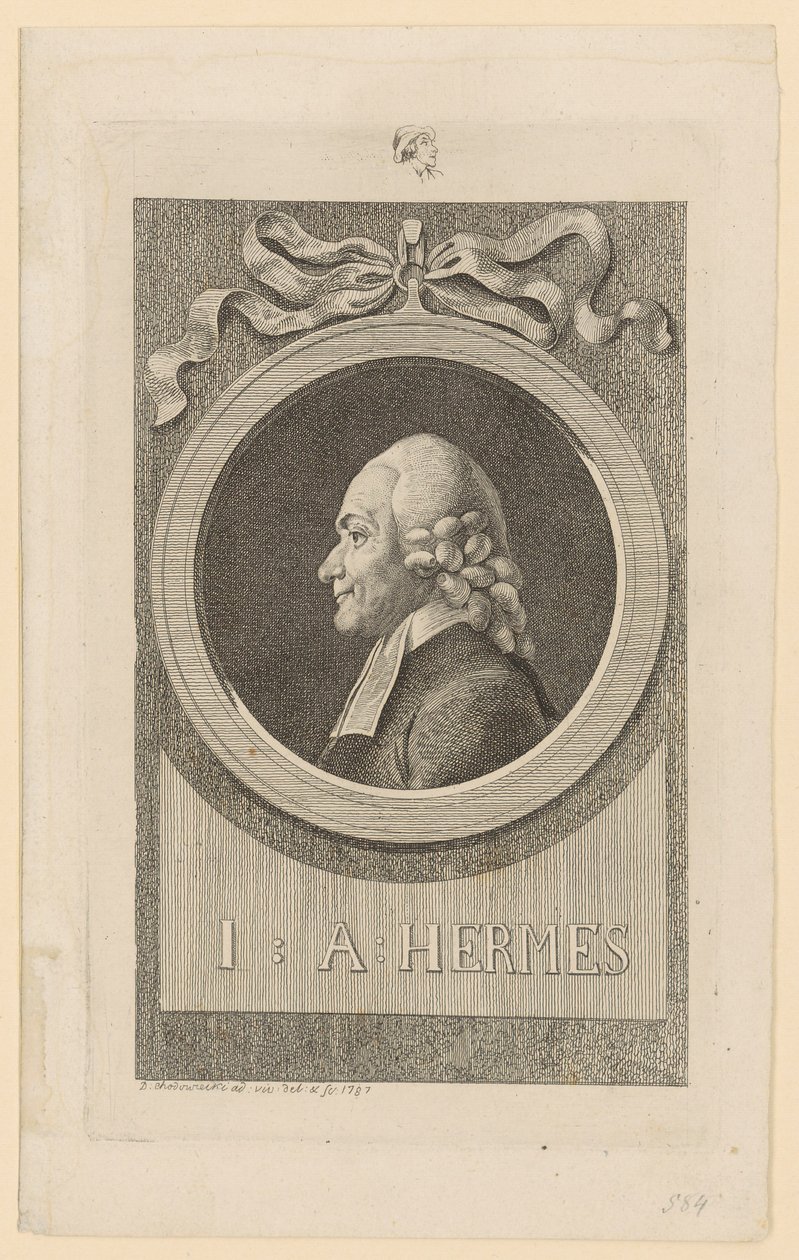 Portrait de Ioh. Aug. Hermes - Daniel Nikolaus Chodowiecki
