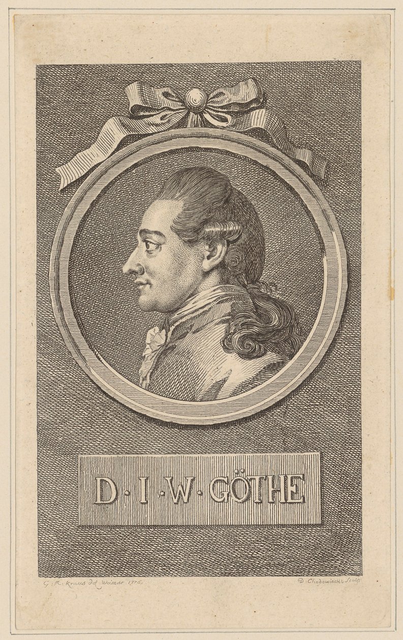 Portrait de Johann Wolfgang Goethe - Daniel Nikolaus Chodowiecki