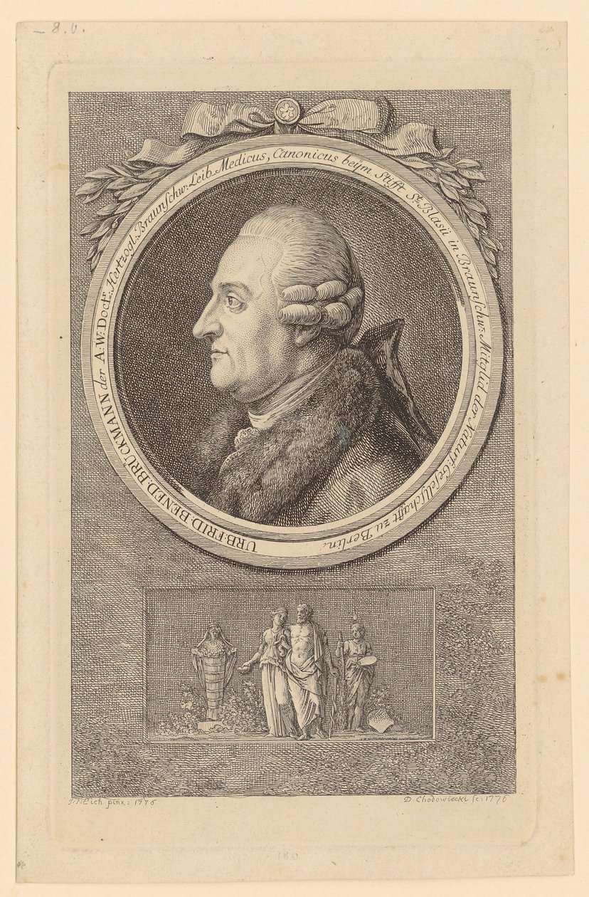 Portrait de U. F. B. Brückmann - Daniel Nikolaus Chodowiecki