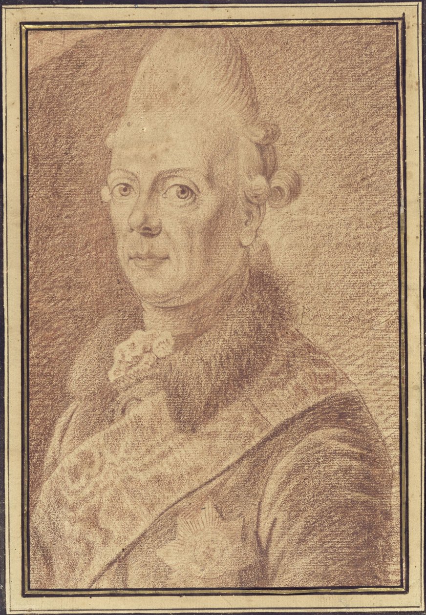 Le prince Henri de Prusse, portrait en buste - Daniel Nikolaus Chodowiecki