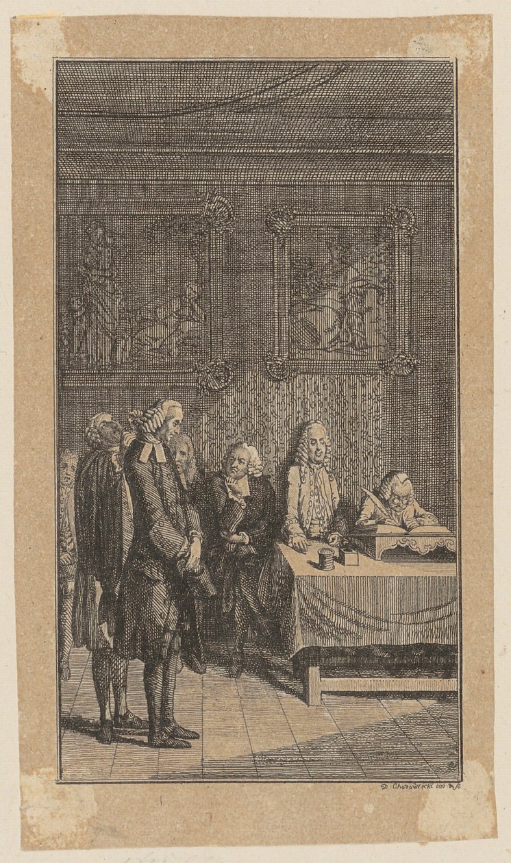 Sebaldus devant le consistoire - Daniel Nikolaus Chodowiecki