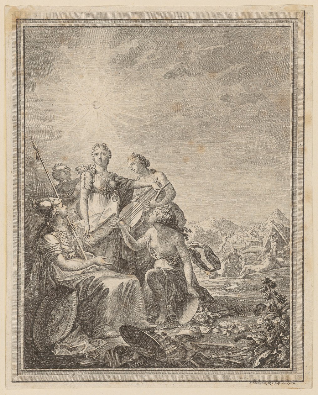 Symbole de la beauté artistique - Daniel Nikolaus Chodowiecki