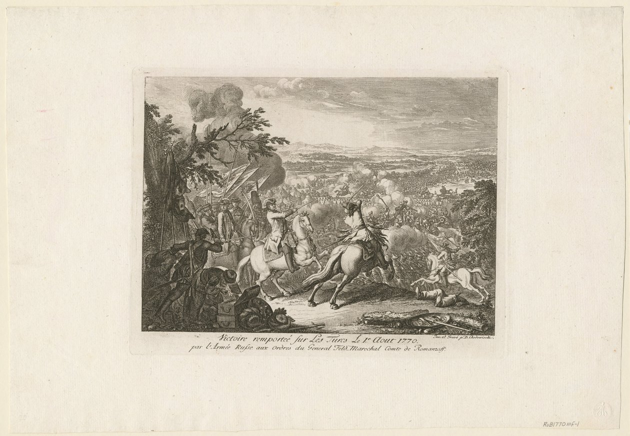 La Bataille de Cahul, 1770 - Daniel Nikolaus Chodowiecki