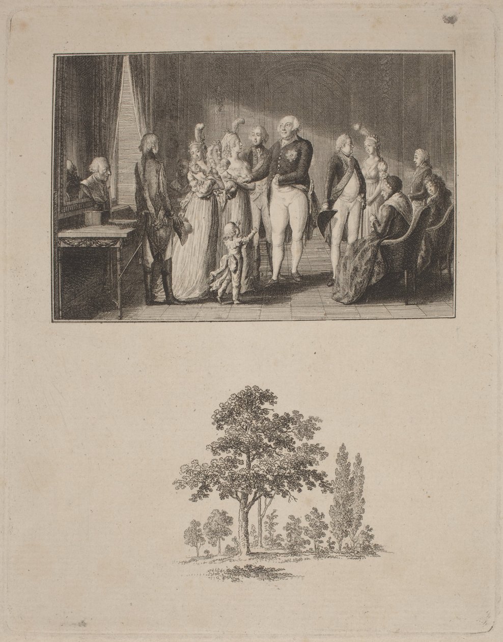 La famille royale prussienne - Daniel Nikolaus Chodowiecki